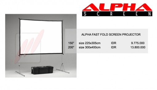 Alpha Fast Fold Screen Projector 1