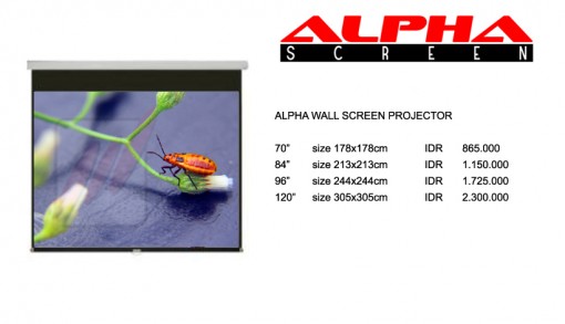 Alpha Wall Screen Projector 1